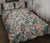 Tropical Palm Leaves And Flowers Quilt Bed Set - Polynesian Pride