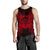 Tuvalu Polynesian Men Tank Top Map Red Red - Polynesian Pride