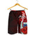 Samoa Polynesian Men's Shorts - Coat Of Arm With Hibiscus - Polynesian Pride