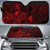 Cook Islands Auto Sun Shades Turtle Hibiscus Red Auto Sun Shade Universal Fit Red - Polynesian Pride