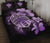 Hawaiian Kanaka Hibiscus Plumeria Mix Polynesian Turtle Quilt Bed Set Violet AH - Polynesian Pride