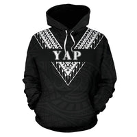 Yap All Over Hoodie Black Sailor Style - Polynesian Pride
