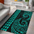 Hawaii Kakau Polynesian Rug Rug Turquoise - Polynesian Pride