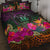 Niue Polynesian Quilt Bed Set - Summer Hibiscus Art - Polynesian Pride