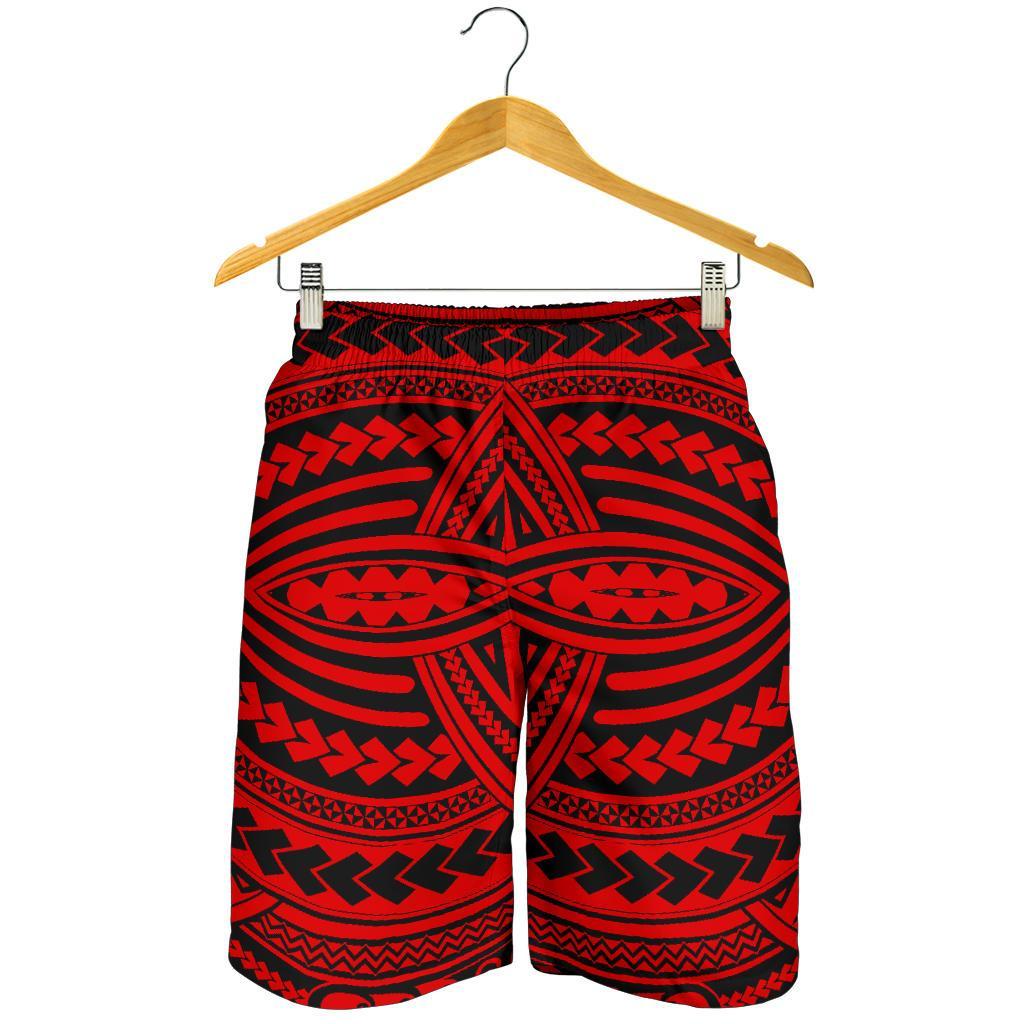 Polynesian Seamless Red Men's Short - Polynesian Pride