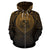 Hawaii All Over Zip up Hoodie Lift up Gold - Polynesian Pride