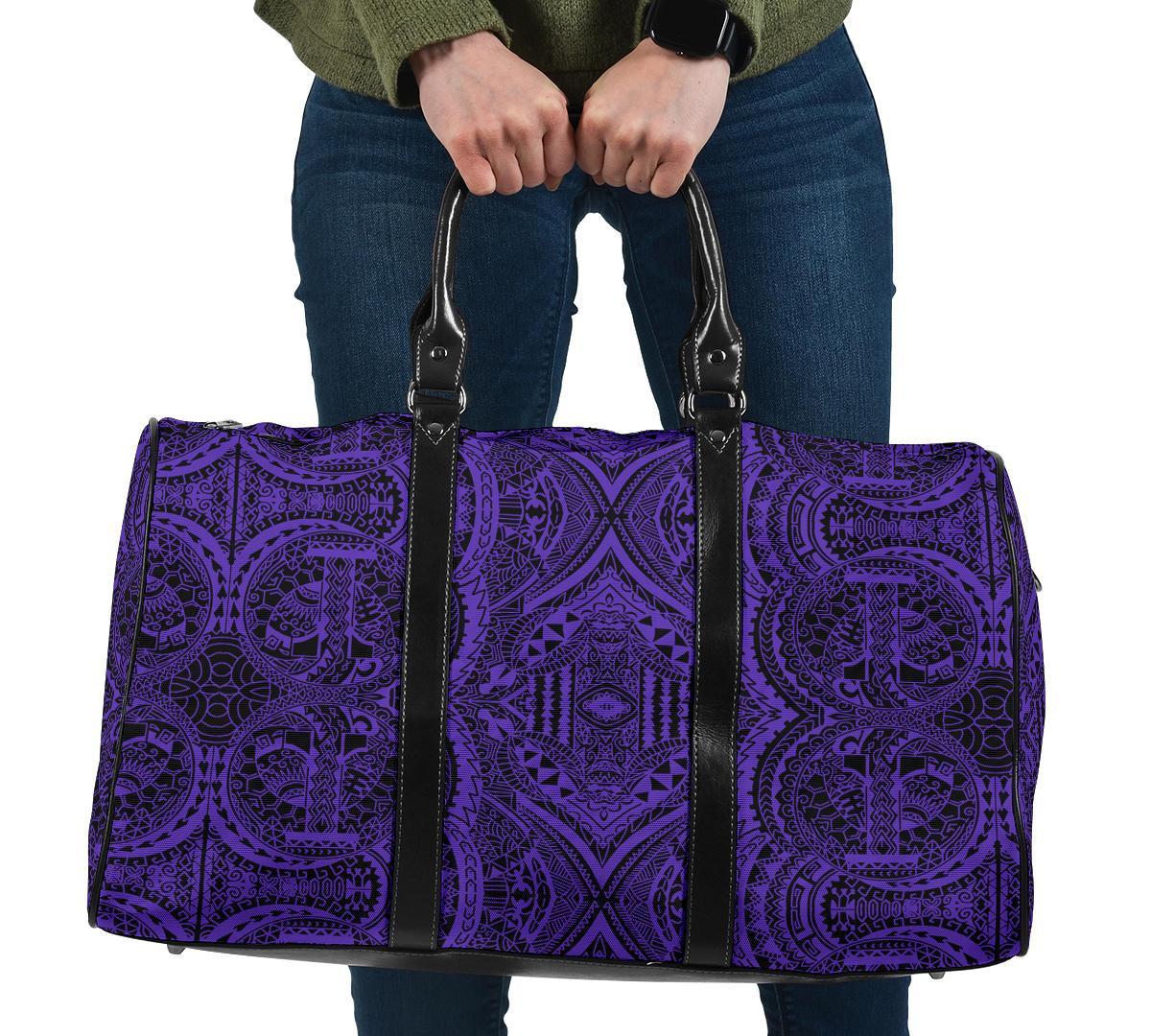 Polynesian Symmetry Violet Hawaii Travel Bag Travel Bag One size Violet - Polynesian Pride