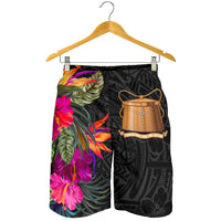 Tokelau All Over Print Men's Shorts - Polynesian Hibiscus Pattern - Polynesian Pride