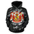 Polynesian Kanaka Maoli Royal Coat of Arms Hawaii Hoodie Gray - Polynesian Pride