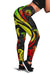 American Samoa Women's Legging - Reggae Tentacle Turtle - Polynesian Pride