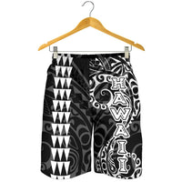 Hawaii Tribal Men's Shorts White - Polynesian Pride