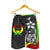 Pohnpei Micronesian Men's Shorts Reggae - Turtle With Hook - Polynesian Pride