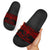 Hawaii Polynesian Custom Personalised Slide Sandals - Hawaii Pride Red Version Black - Polynesian Pride