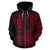 Wallis and Futuna Polynesian Custom Zip up Hoodie Coconut Red - Polynesian Pride