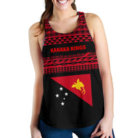 Kanaka Kings Women's Racerback Tank - PNG Flag - Polynesian Pride