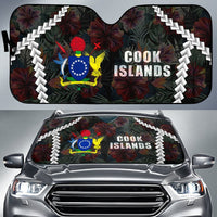 Cook Islands Auto Sun Shades - Chain Polynesian Auto Sun Shade Universal Fit BLACK - Polynesian Pride