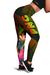 Papua New Guinea Polynesian Women's Leggings - Hibiscus and Banana Leaves - Polynesian Pride