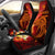 Hawaii Car Seat Covers - Tribal Tuna Fish Universal Fit Orange - Polynesian Pride