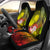 CNMI Car Seat Covers - Humpback Whale with Tropical Flowers (Yellow) - Polynesian Pride