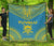 Tuvalu Premium Quilt - Tuvalu Coat Of Arms Polynesian Chief Blue Version Green - Polynesian Pride