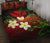 Kanaka Maoli (Hawaiian) Quilt Bed Set, Polynesian Plumeria Banana Leaves Red - Polynesian Pride