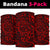 Polynesian Plumeria Tattoo Red Unisex Bandana One Size Red - Polynesian Pride