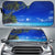 Hawaii Tropical Beach Car Sun Shade Auto Sun Shade Universal Fit Blue - Polynesian Pride