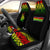 New Caledonia Custom Personalised Car Seat Covers - New Caledonia Coat Of Arms Fog Reggae Style Universal Fit Reggae - Polynesian Pride