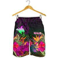 Papua New Guinea Personalised Men's Shorts - Summer Hibiscus - Polynesian Pride