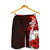 Niue Polynesian Men's Shorts - Coat Of Arm With Hibiscus - Polynesian Pride