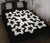 Hawaiian Quilt Bed Set Royal Pattern - Black And White - A1 Style - Polynesian Pride