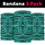 Polynesian Seamless Turquoise Bandana 3 - Pack - Polynesian Pride