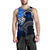 Samoa Men's Tank Top - Samoa Seal Wave Style (Blue) - Polynesian Pride