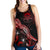 Tuvalu Polynesian Women Tank Top - Turtle With Blooming Hibiscus Red - Polynesian Pride