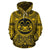 Marquesas Islands ll Over Hoodie Marquesas Islands Coat of rms Polynesian Gold Black Unisex Gold - Polynesian Pride