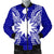Nauru Polynesian Men's Bomber Jacket Map Blue Blue - Polynesian Pride