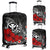 Polynesian Hawaii Kanaka Maoli Luggage Covers - Humpback Whale with Hibiscus (White) - Polynesian Pride