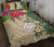 Marshall Islands Polynesian Quilt Bed Set - Hibiscus Turtle Tattoo Beige Beige - Polynesian Pride