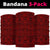 Polynesian Lauhala Mix Red Bandana 3 - Pack - Polynesian Pride