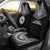 French Polynesian Car Seat Cover - French Polynesian Coat Of Arms Polynesian Chief Tattoo Black Version Universal Fit Black - Polynesian Pride