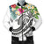 Kosrae Polynesian Men's Bomber Jacket - Summer Plumeria (White) White - Polynesian Pride