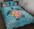 Hawaii Turtle Hibiscus Plumeria Quilt Bed Set - Polynesian Pride