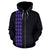 Polynesian Kakau Seal of Hawaii Custom Zip Hoodie Purple - Polynesian Pride