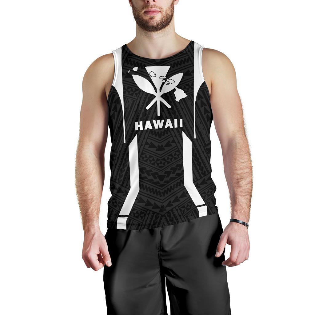 Hawaii Kanaka Polynesian Men's Tank Top White - Polynesian Pride