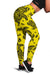 Polynesian Turtle Palm And Sea Pebbles Yellow Hawaii Women's Legging AH Yellow - Polynesian Pride