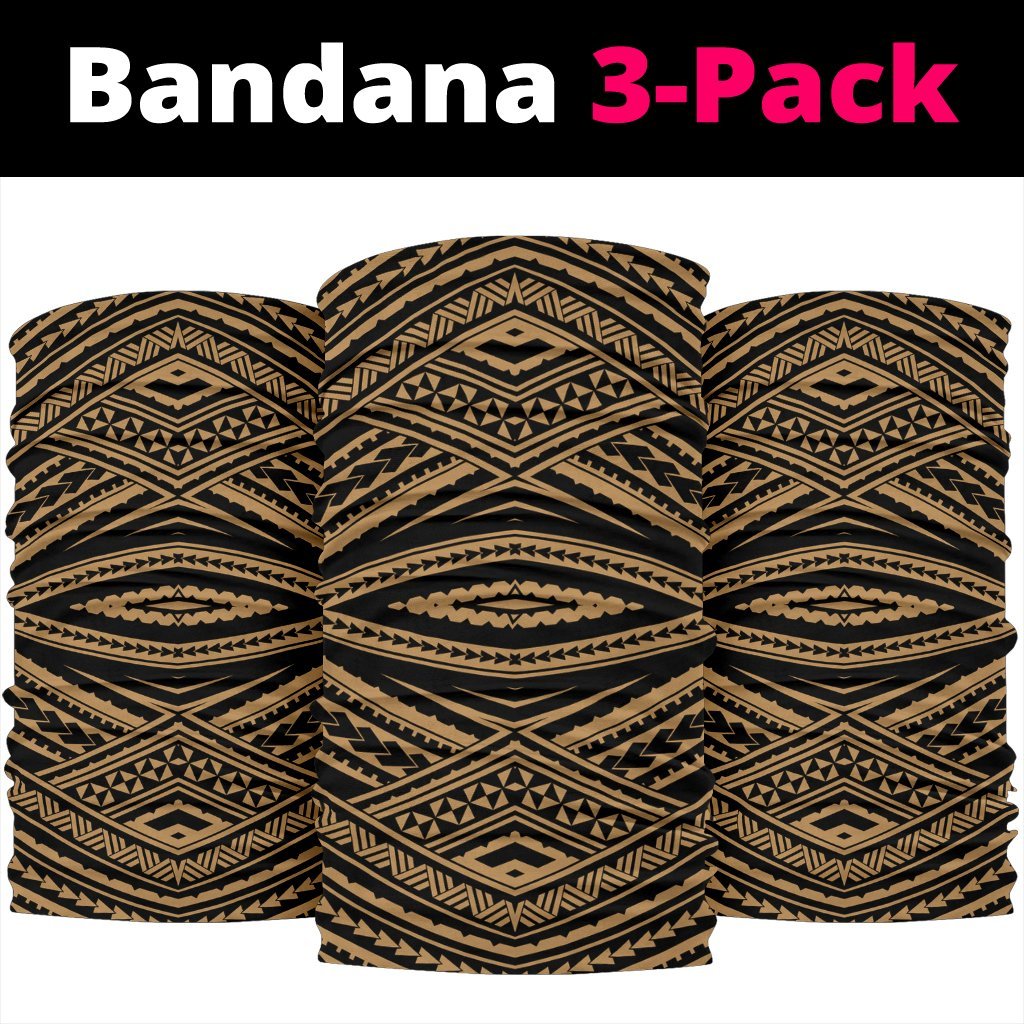 Polynesian Tatau Gold Bandana 3 - Pack - Polynesian Pride