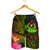 Vanuatu Polynesian Men's Shorts - Hibiscus and Banana Leaves - Polynesian Pride