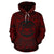 Marquesas Islands ll Over Hoodie Marquesas Islands Coat of rms Polynesian Red Black Unisex Red - Polynesian Pride