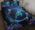 Hawaii Turtle Jellyfish Coral Galaxy Quilt Bed Set Blue - Polynesian Pride