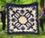 Hawaiian Turtle Kalo Pattern Premium Quilt - Blue - Argu Style - AH Blue - Polynesian Pride